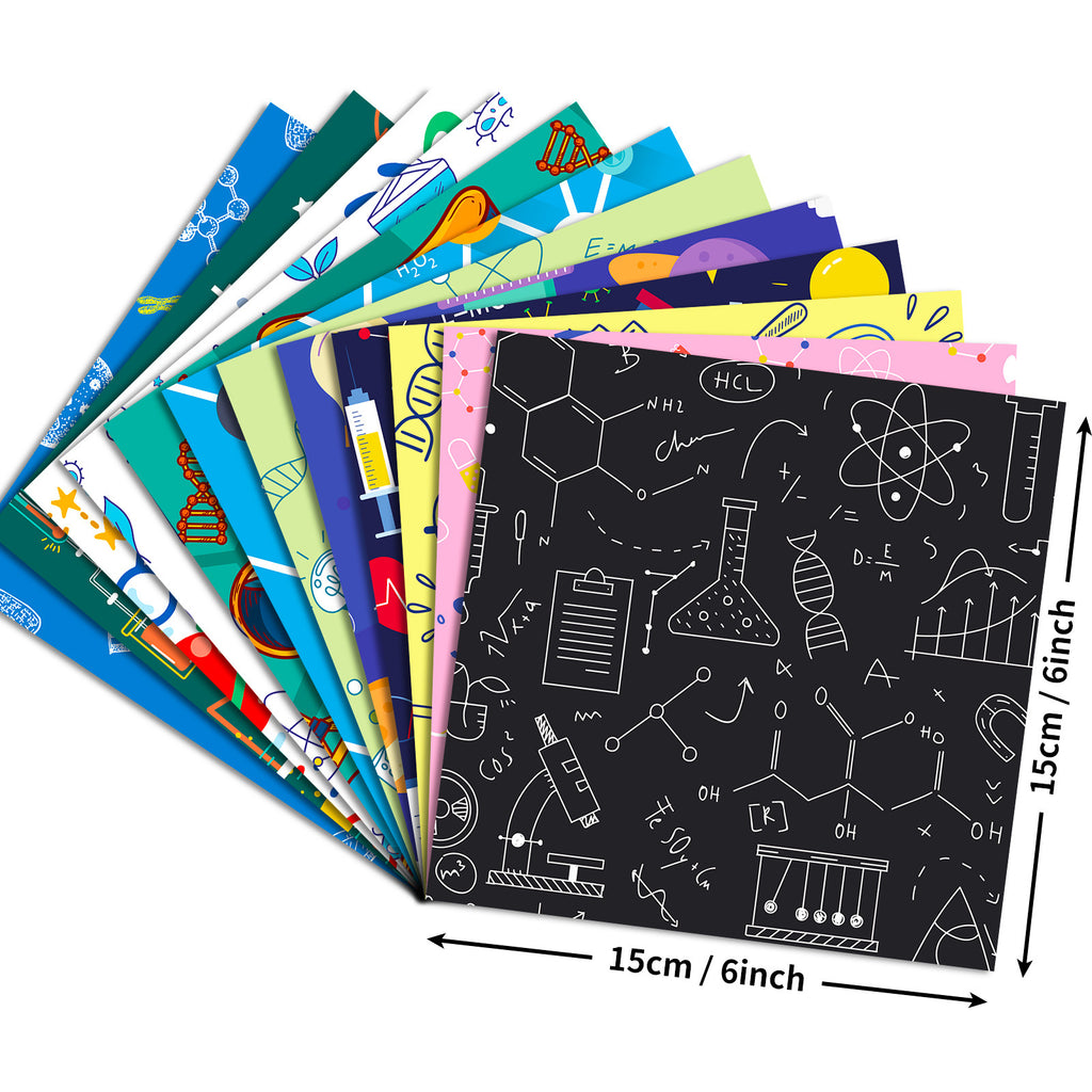 6 inch Science Lab Scrapbook Paper Pad PA870