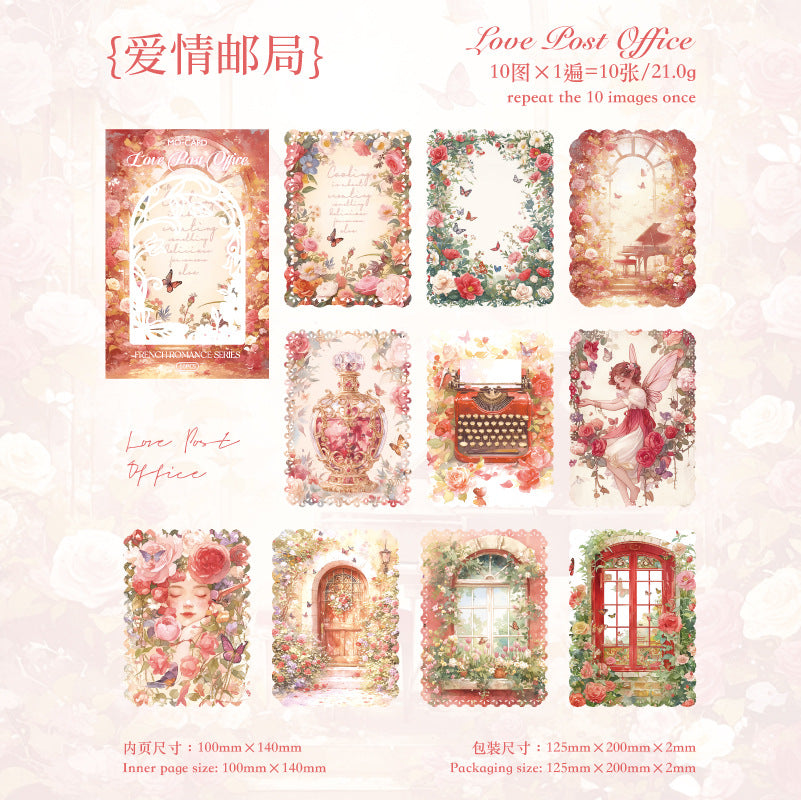 10 Pcs Lace Floral Scrapbook Paper FSLM