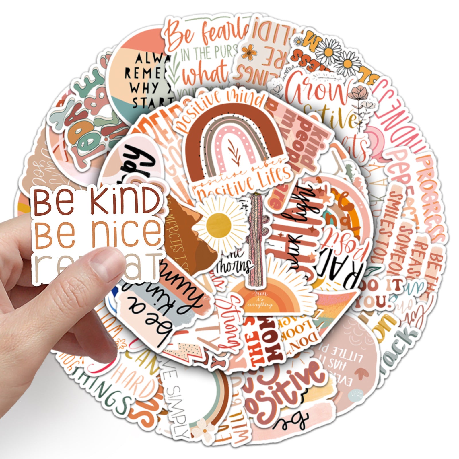 50PCS Boho Waterproof Vinyl Stickers BHO06