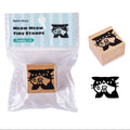Kawaii Funny Cat Wood Stamp - Sheepish Meow