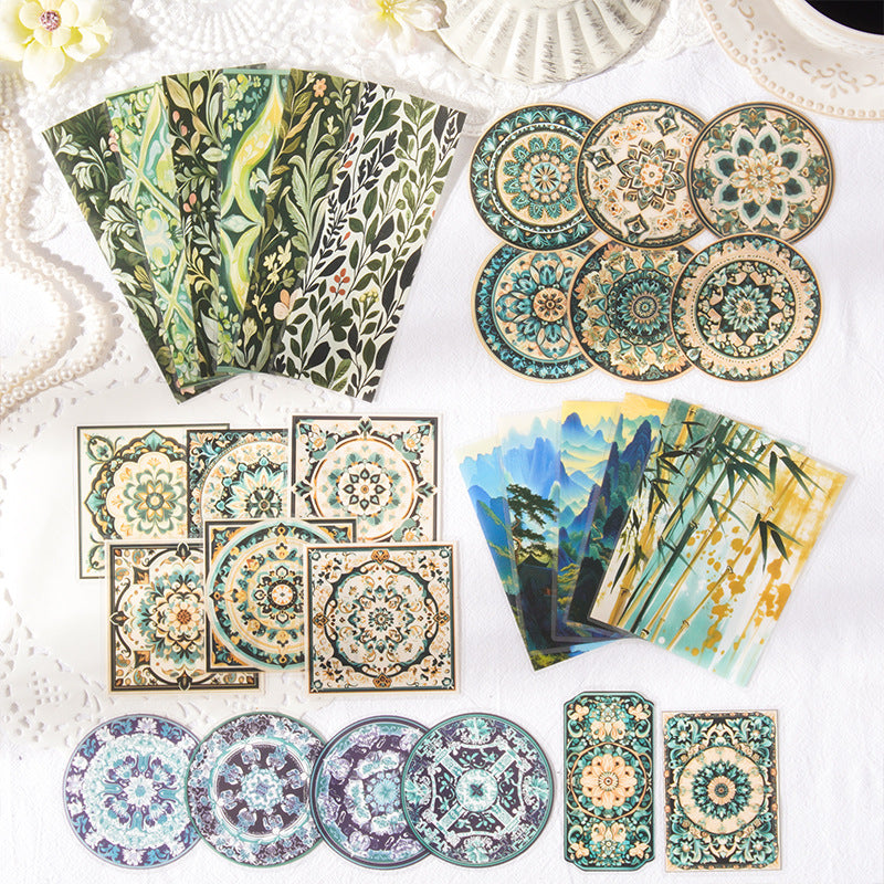 30 Pcs Mandala PET Stickers QHGB