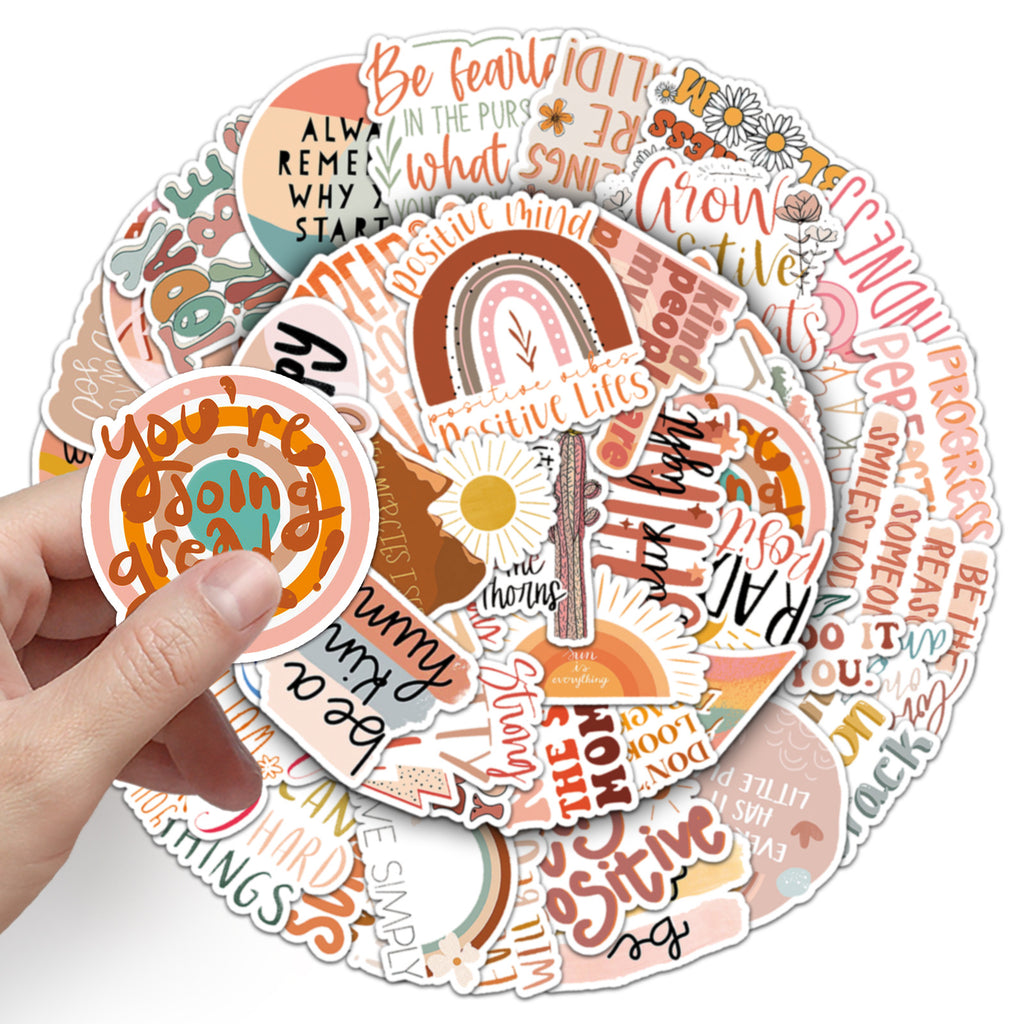 50PCS Boho Waterproof Vinyl Stickers BHO06