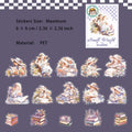 15 Pcs Cute Little Girl PET Stickers XXSJ