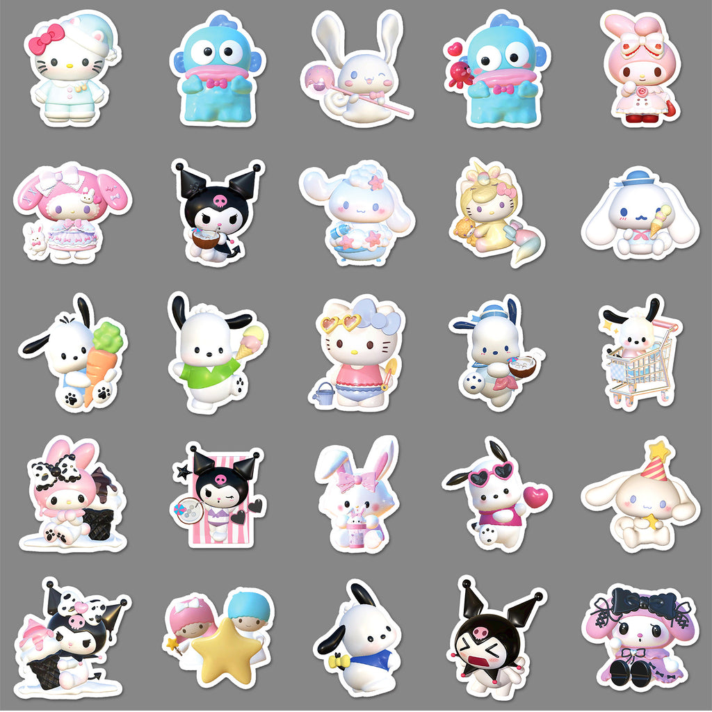 50Pcs Kawaii Waterproof Vinyl Stickers SRO126