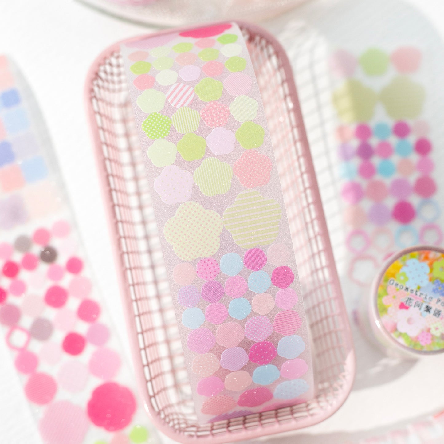 1 Roll Watercolor Dot Planner Stickers JHSY