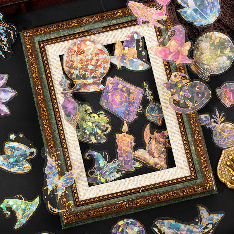20 Pcs Maigc Theme PET Stickers MFSK