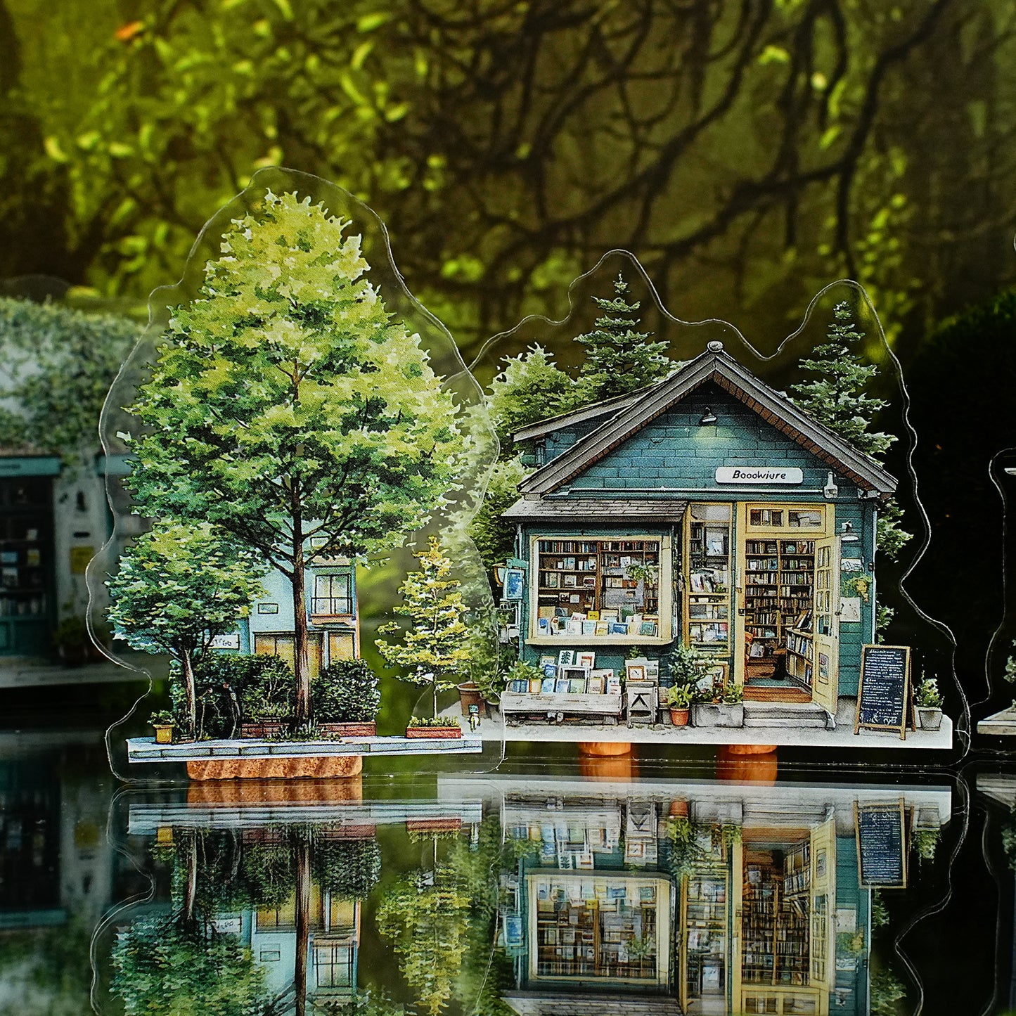 15 Pcs Town House Store PET Stickers XZSG