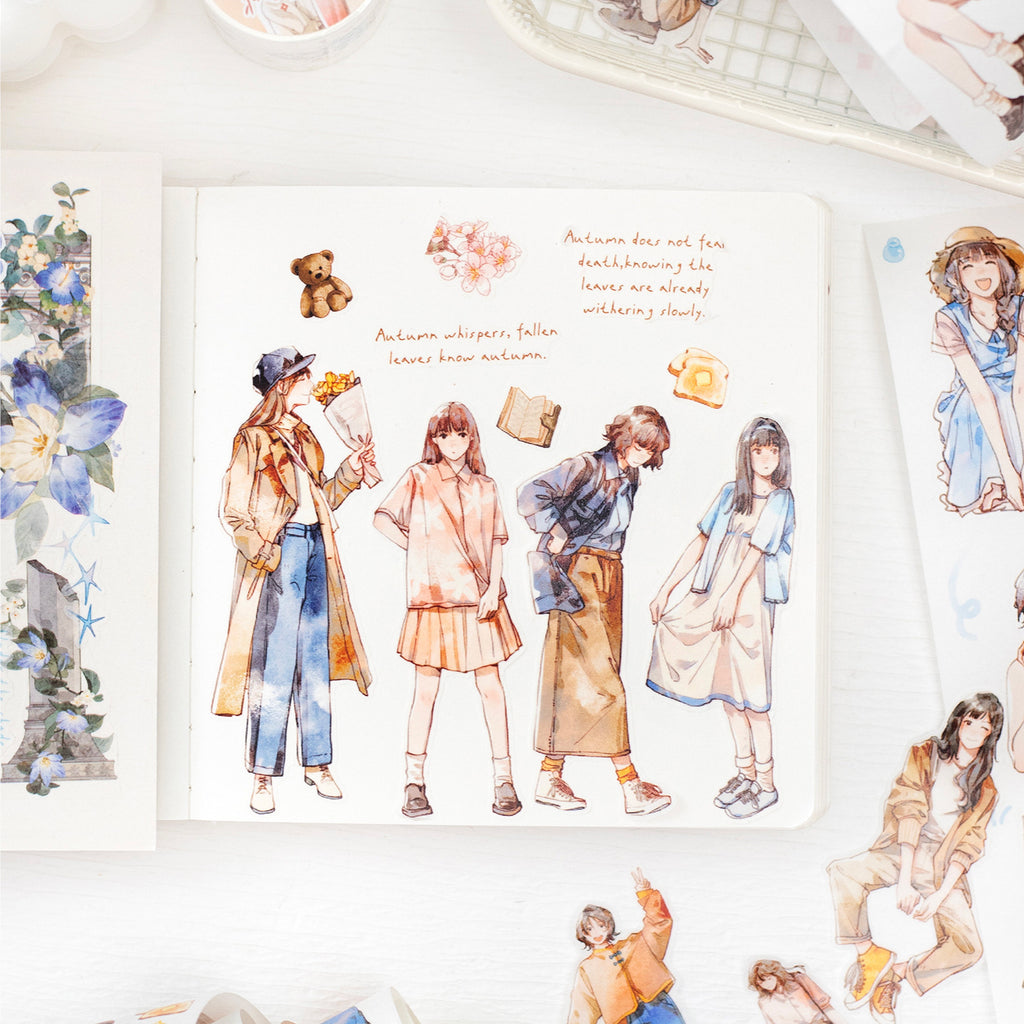 1 Roll Girl Theme Washi Stickers Tape SJHY