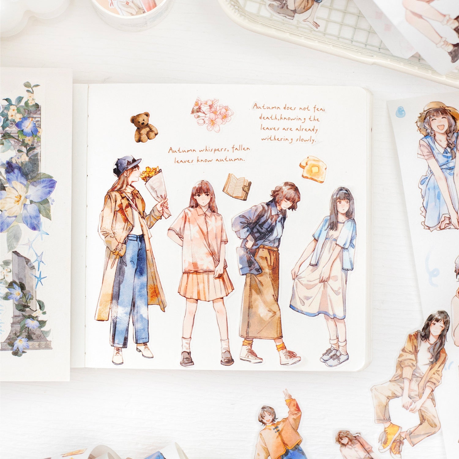 1 Roll Girl Theme Washi Stickers Tape SJHY