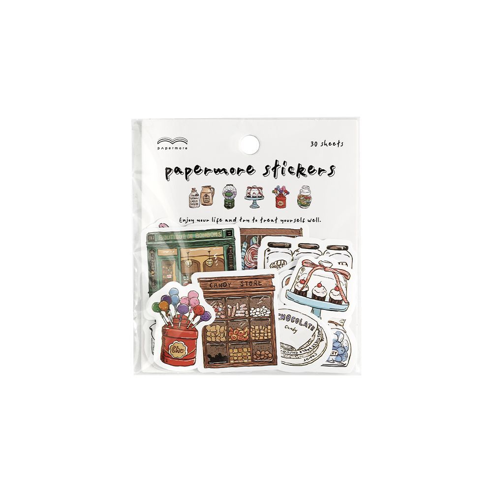 30 Pcs Vintage Scrapbook Stickers SLEC