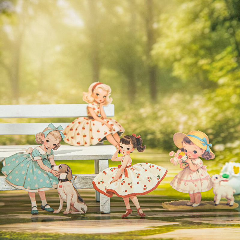 25 Pcs Girl Childhood Stickers TZWS