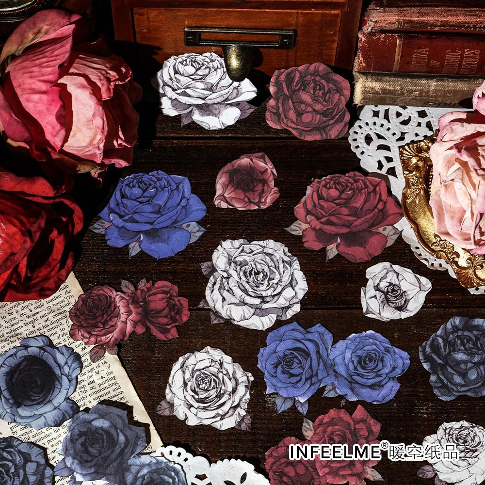 10 Pcs Large Size Rose Craft Paper MGXL