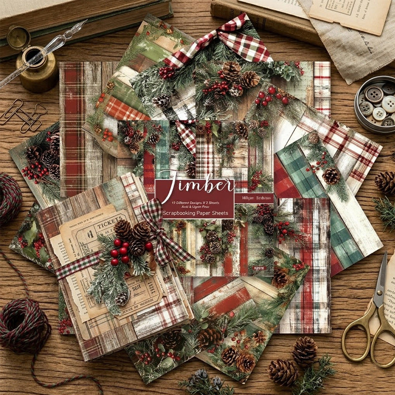 6 inch Christmas Scrapbook Paper Pad SKP2615