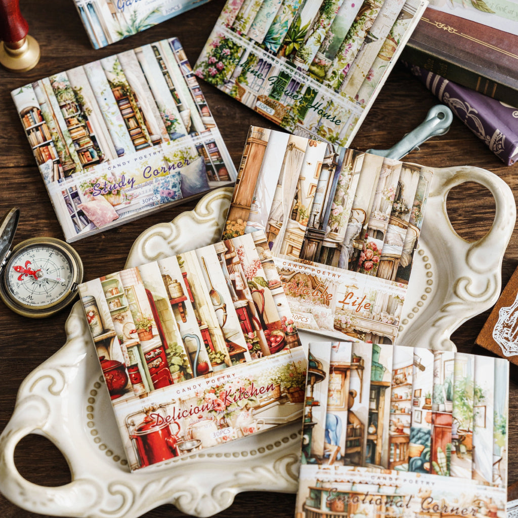 30 Pcs Life Style Scrapbook Paper SHJL