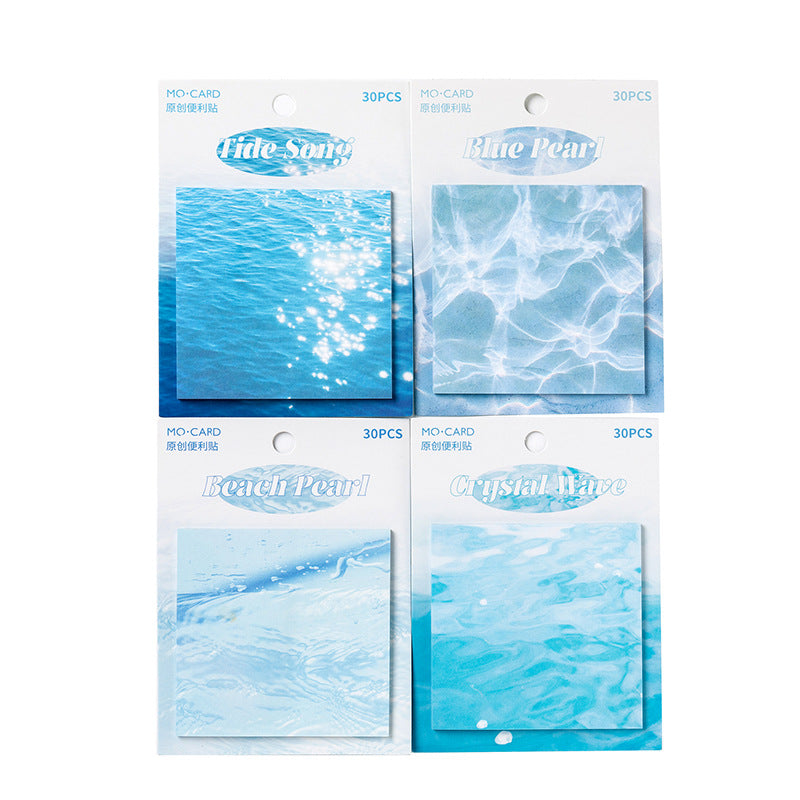 30 Pcs Water Texture Notepad CXZX