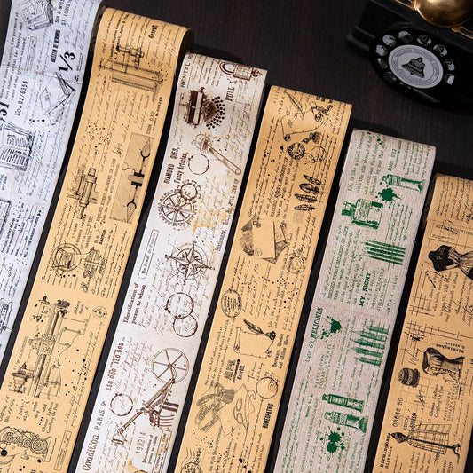 1 Roll Vintage Manuscript Washi Tape SGCP