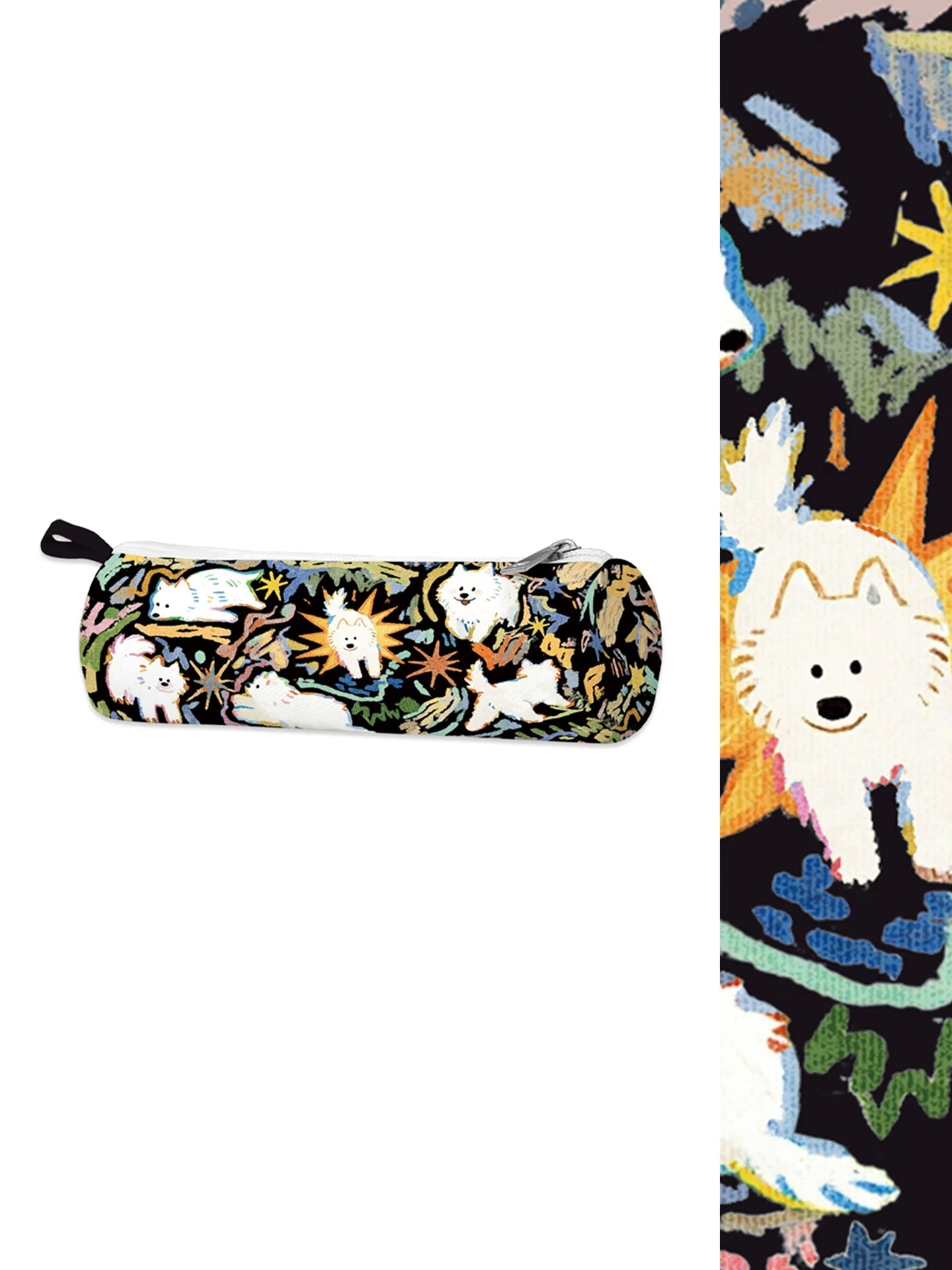 Doodle Yeye Artisan Canvas Cylindrical Pencil Case