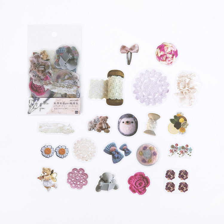 40 Pcs Handmade Gifts PET Sticker