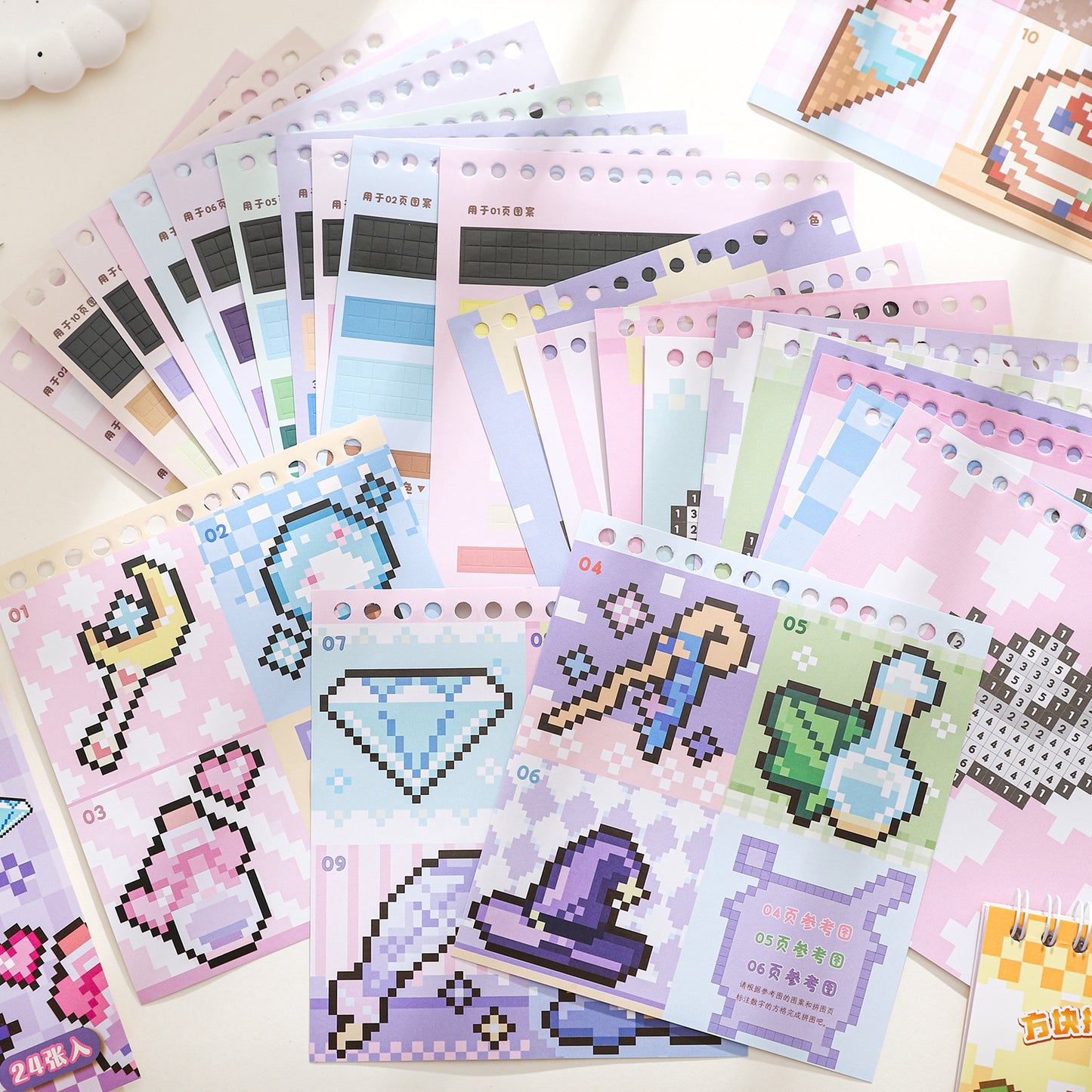 Mosaic Style Puzzle Sticker Book FJPPL