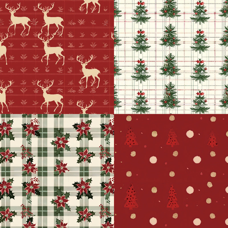 6 inch Christmas Scrapbook Paper Pad SKP018