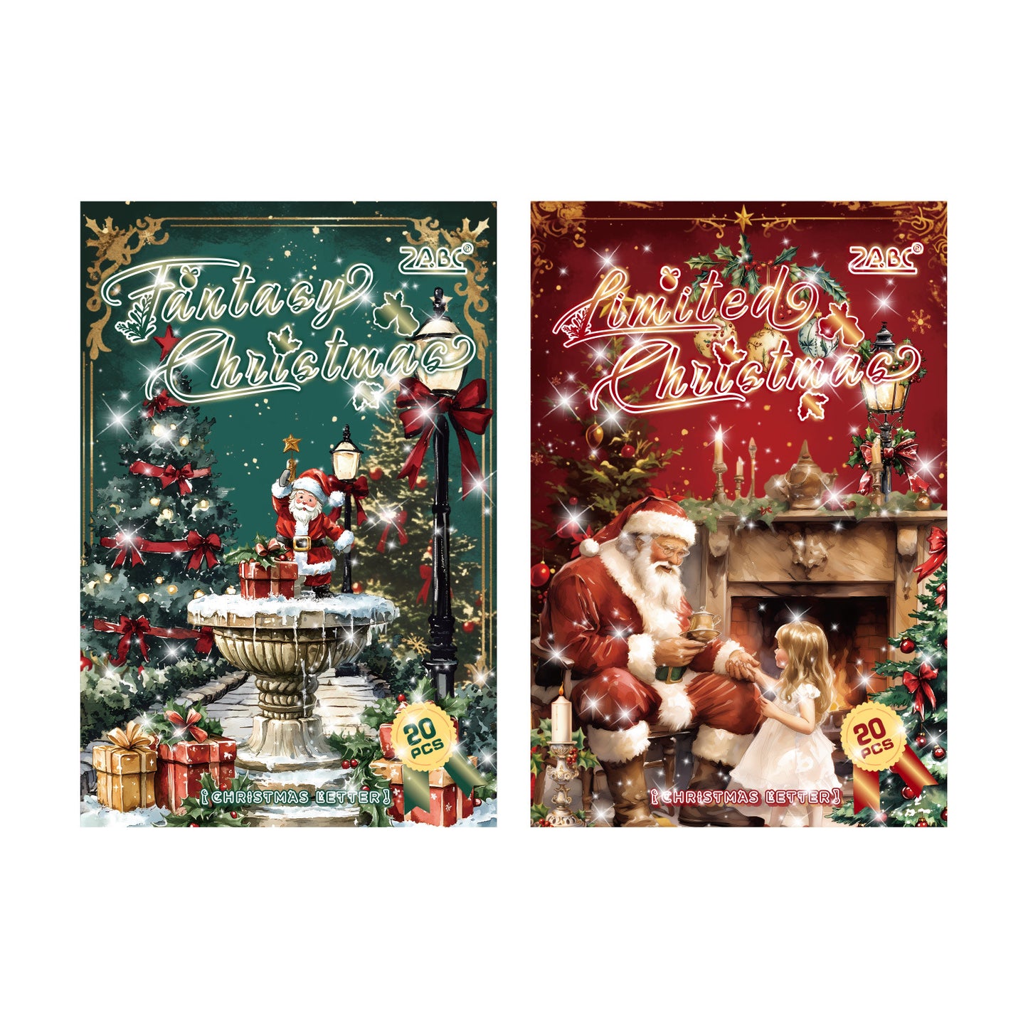 20 Sheets Christmas Stickers Book SDLX