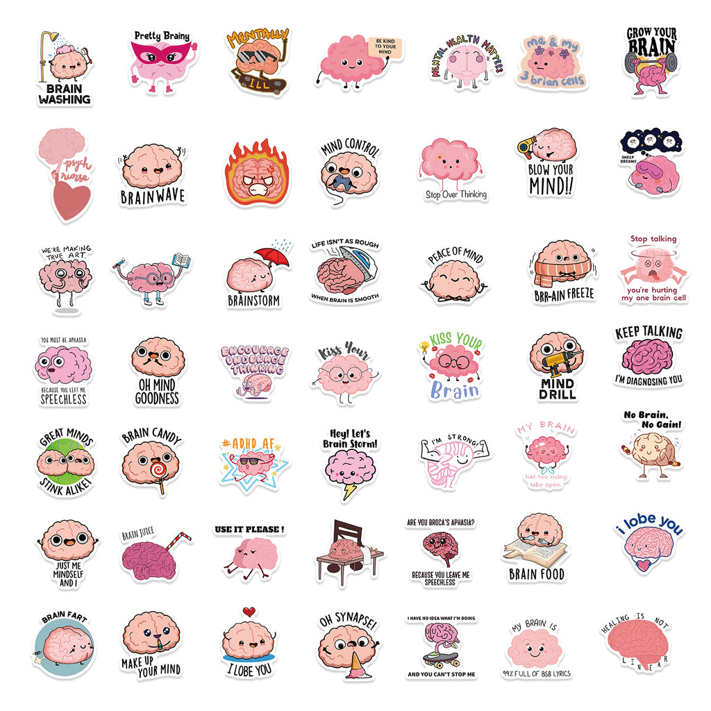 50PCS Funny Sarcastic Meme Vinyl Stickers FUN06