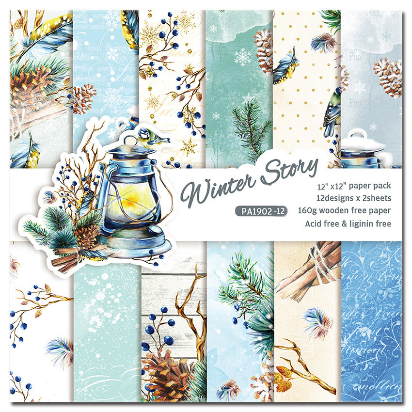 12 inch Scrapbook Paper Pad JYY902