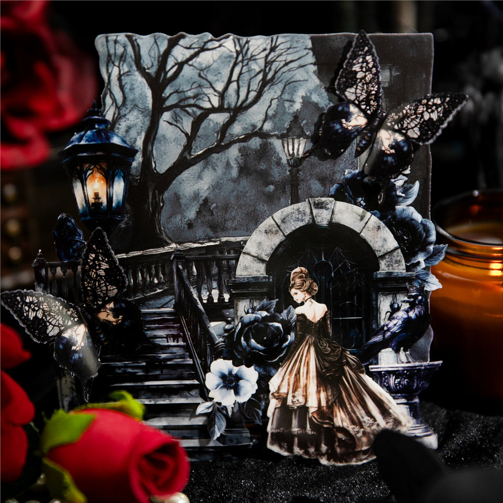 20 Pcs Gothic Magic Manor Stickers ZYDSY