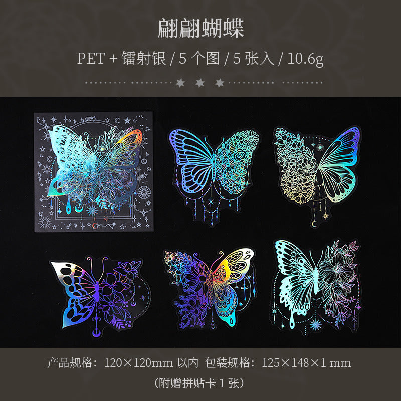 5 Pcs Creative PET Stickers SSXH