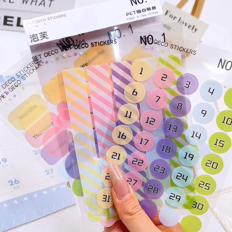 6 Pcs Stickers for Planner and Diary JCYD