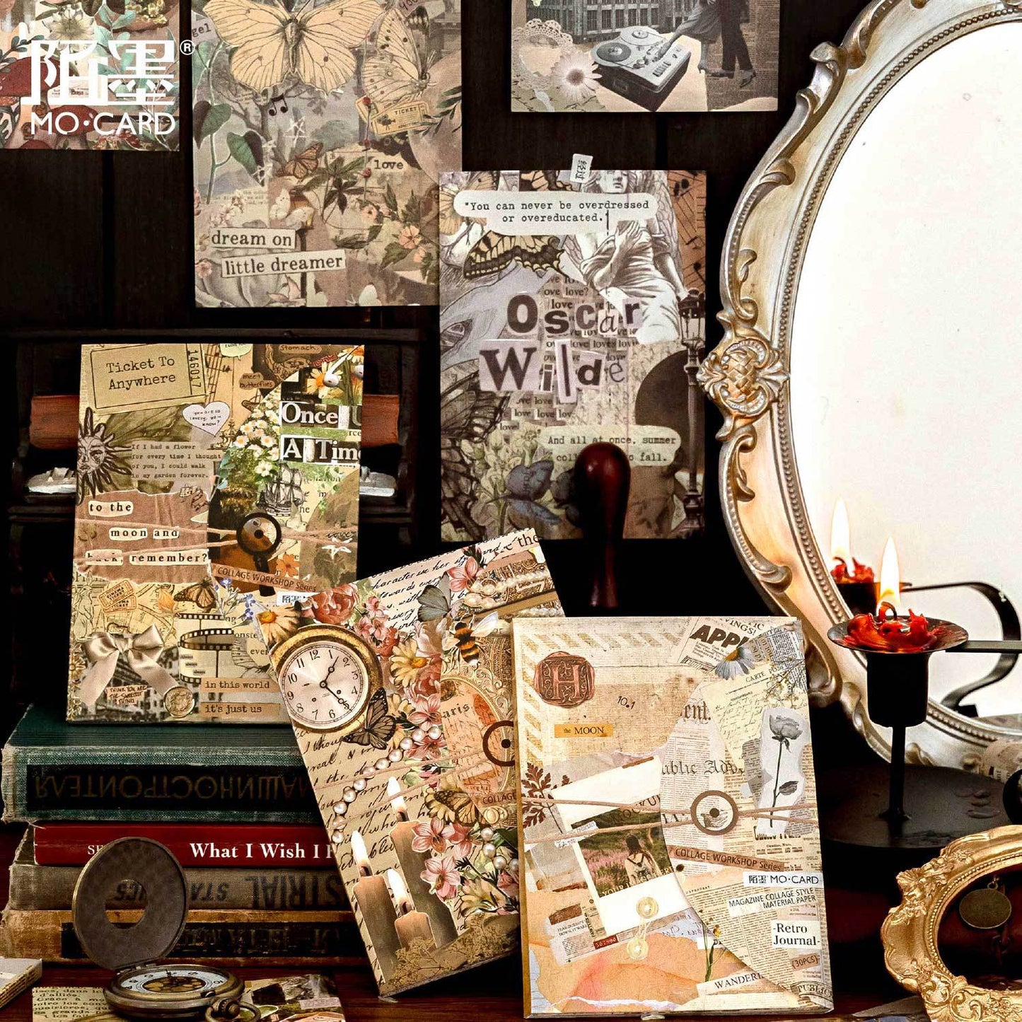 30 Sheets Vintage Collage Journal Paper PTGF