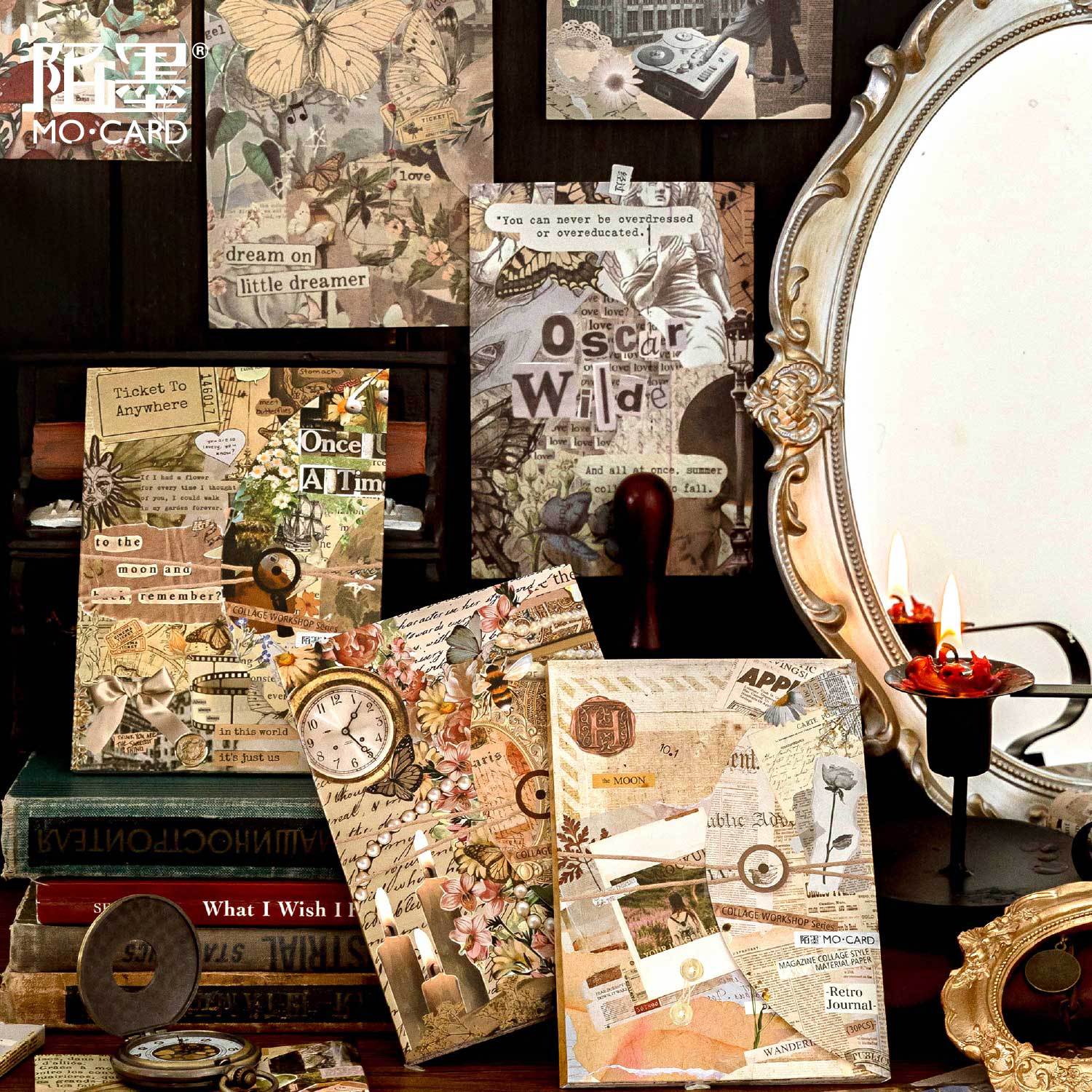 30 Sheets Vintage Collage Journal Paper PTGF