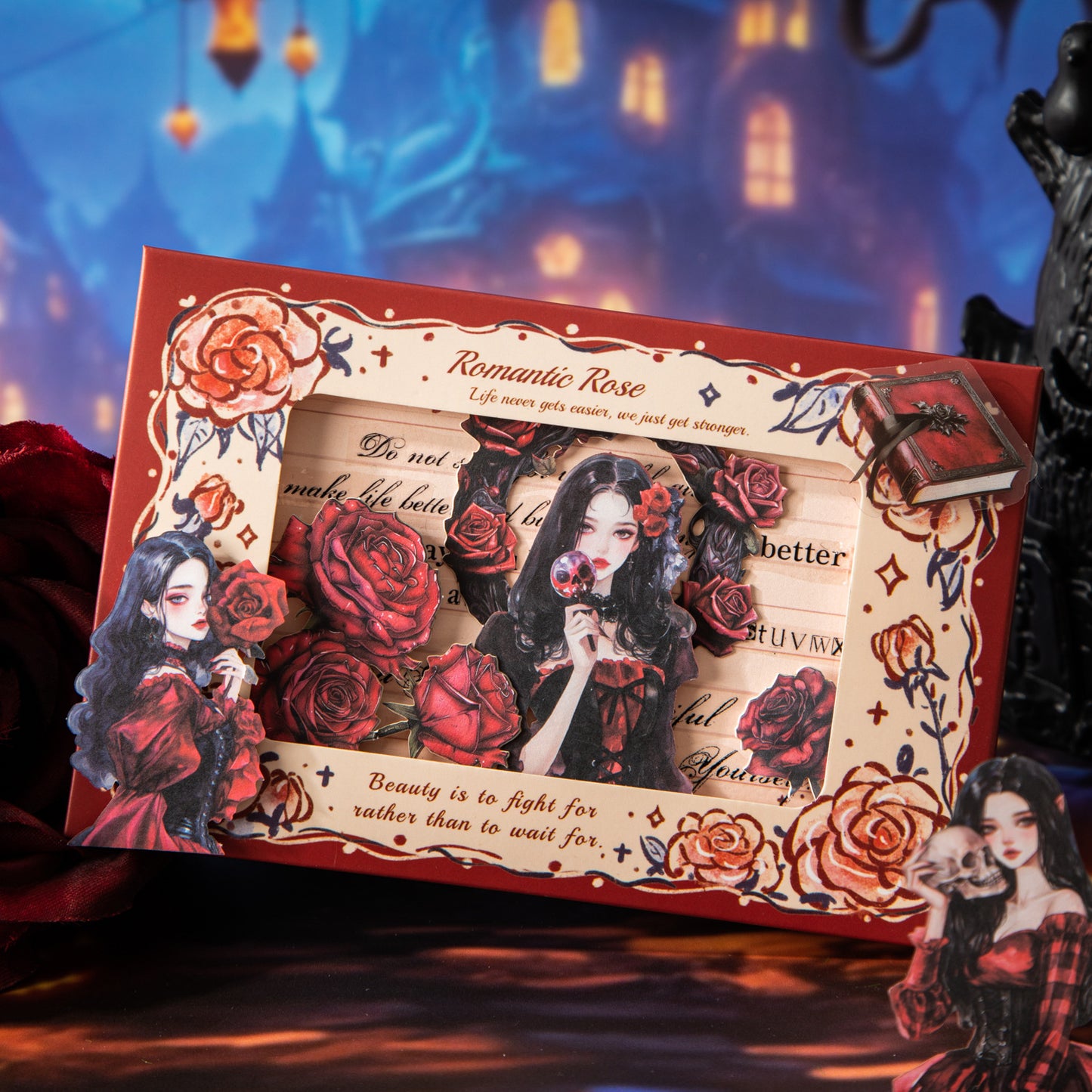 15 Pcs Halloween Party Girl Stickers LNPD