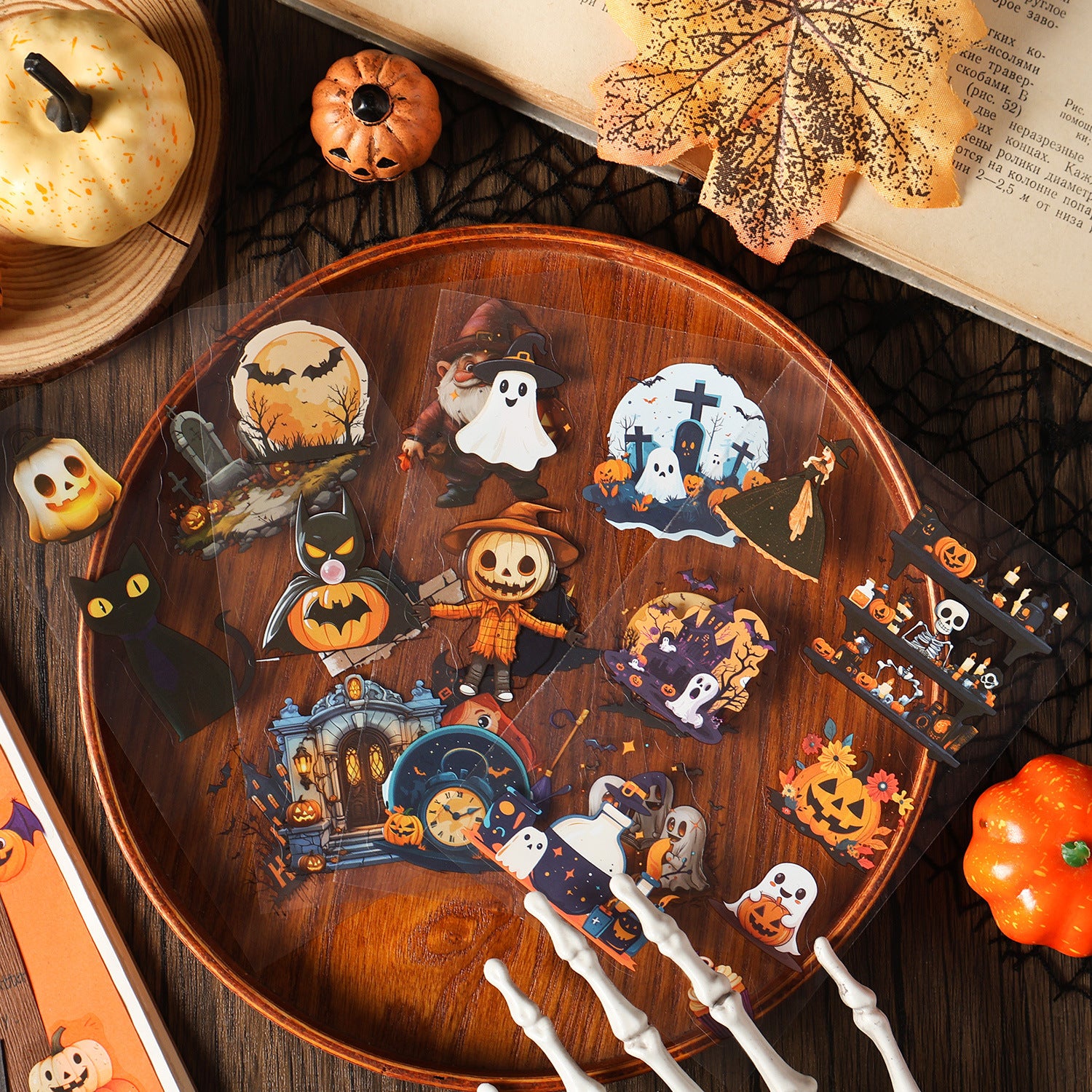20 Sheets Holloween Theme Stickers Book WSGB