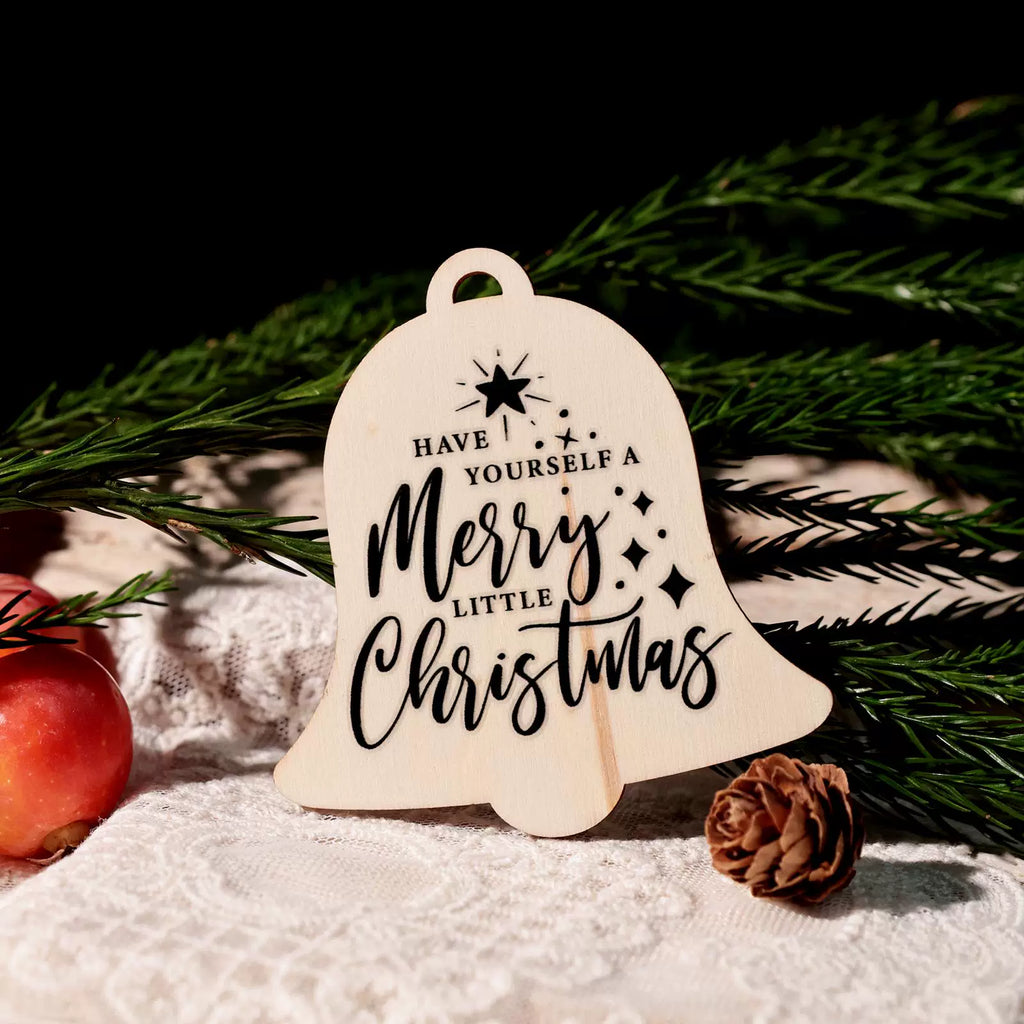 2 Sheets Waterproof Rub on Stickers - Christmas Words TZ08