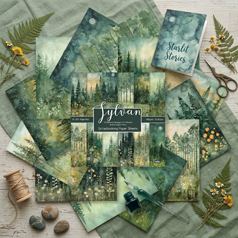 6 inch Scrapbook Paper Pad SKP046B