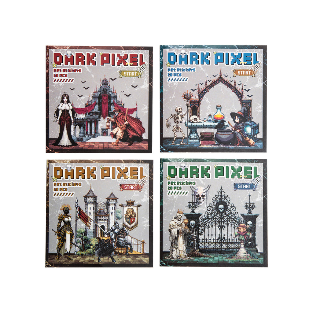 20 Pcs Dark Magic PET Stickers AHXS