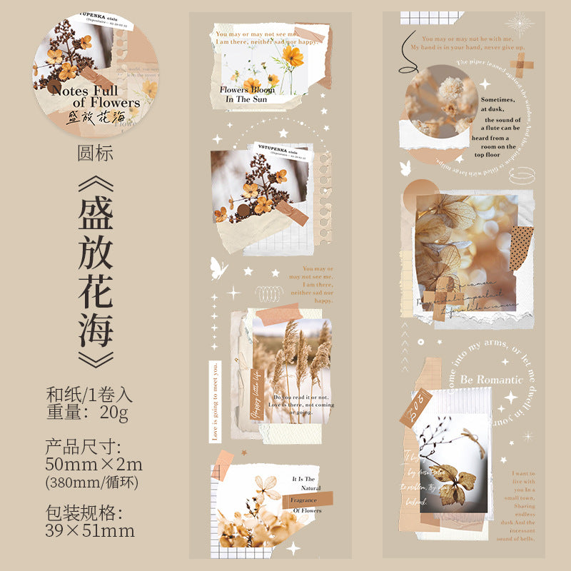 1 Roll Collage Die Cut PET Tape KMXHRJ