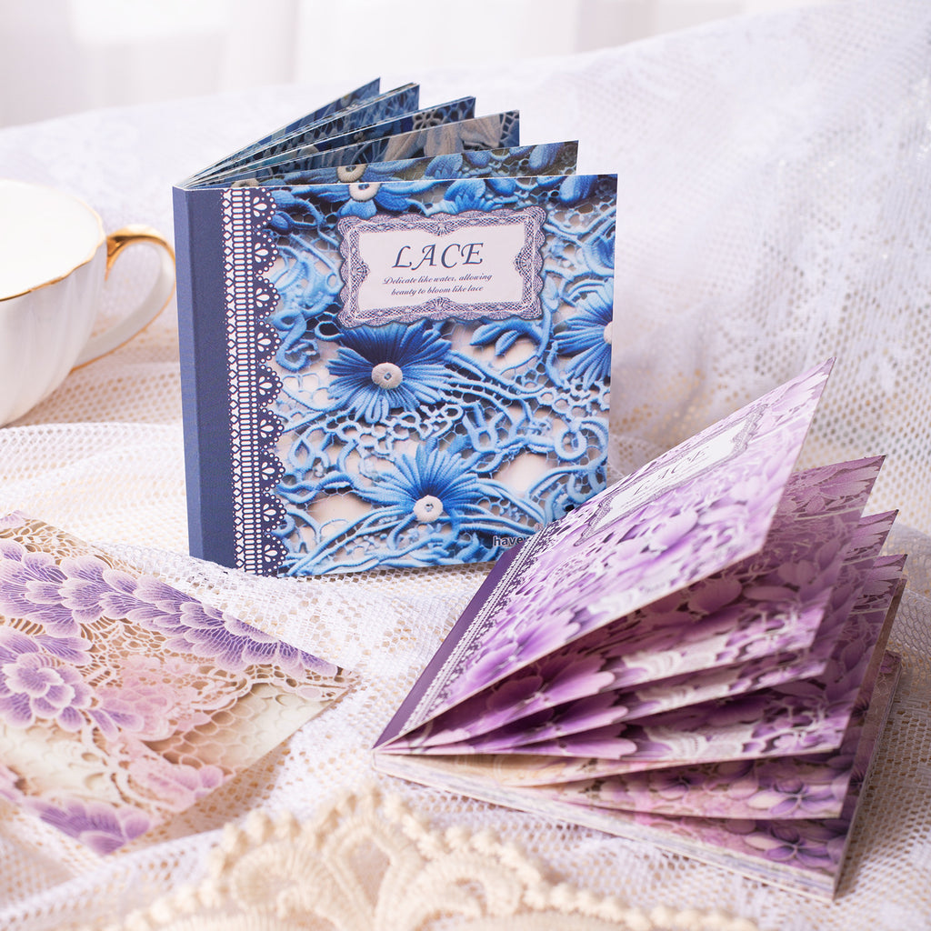 30 Pcs Lace Theme Scrapbook Paper HBLS