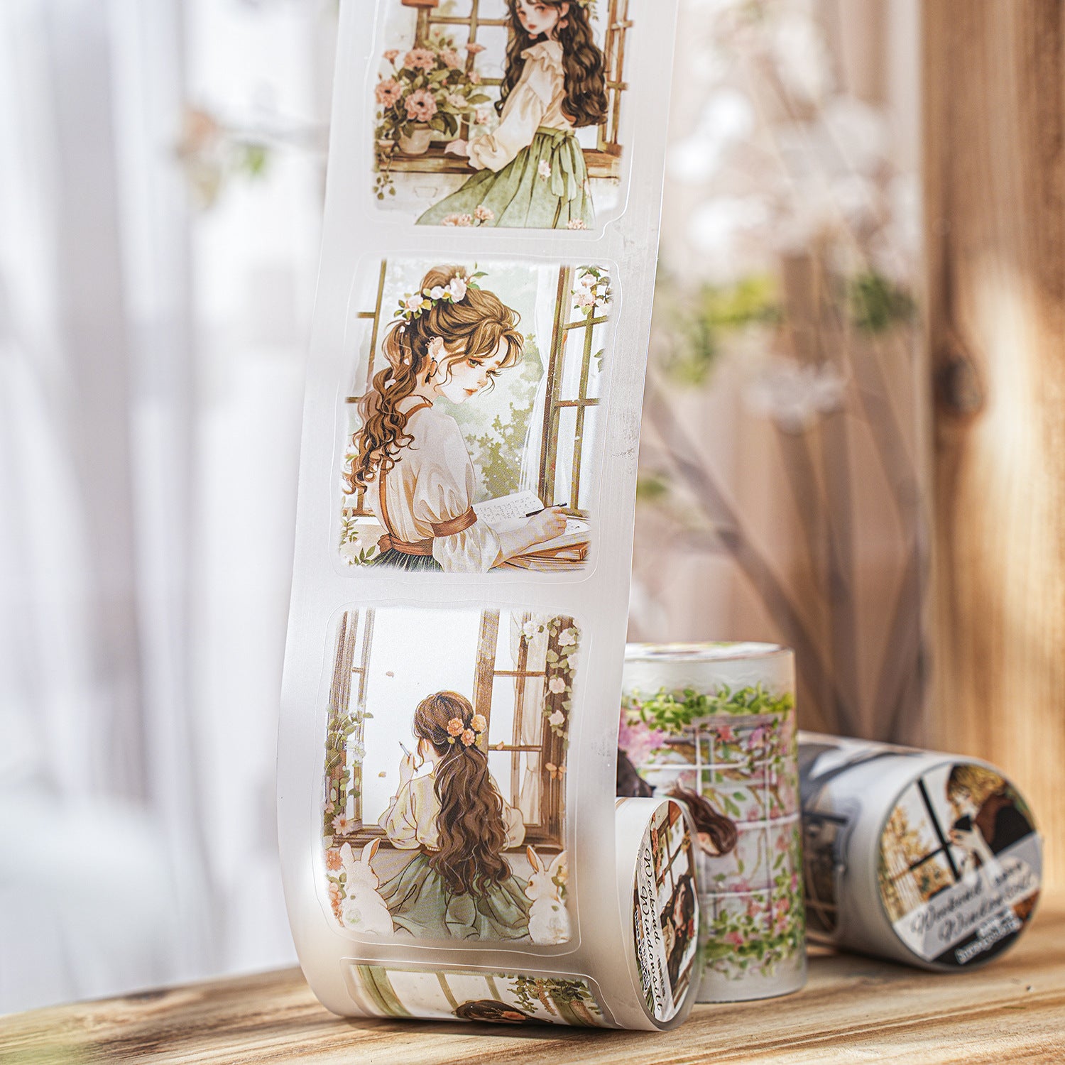 1 Roll Weedkend Girl PET Stickers Tape ZMDCT