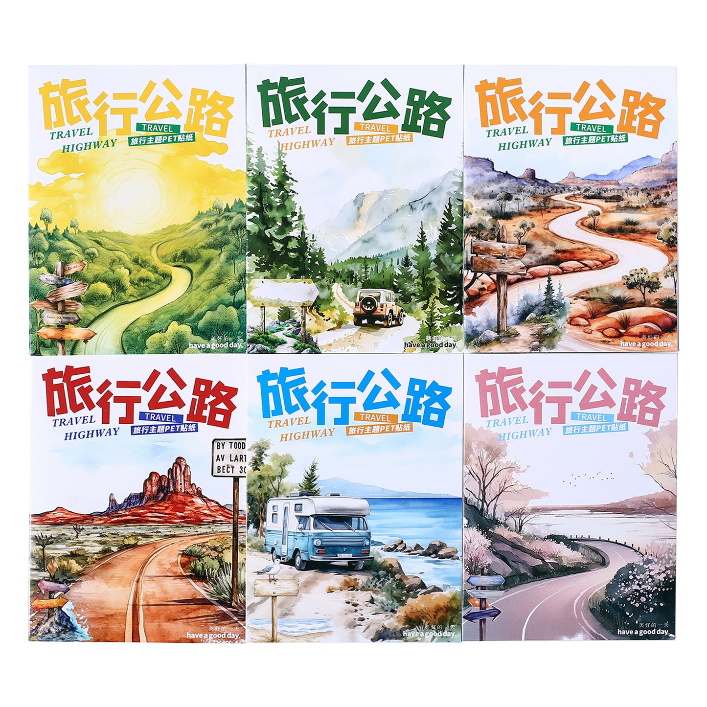 30 Pcs Seasonal Travel PET Stickers LXGL