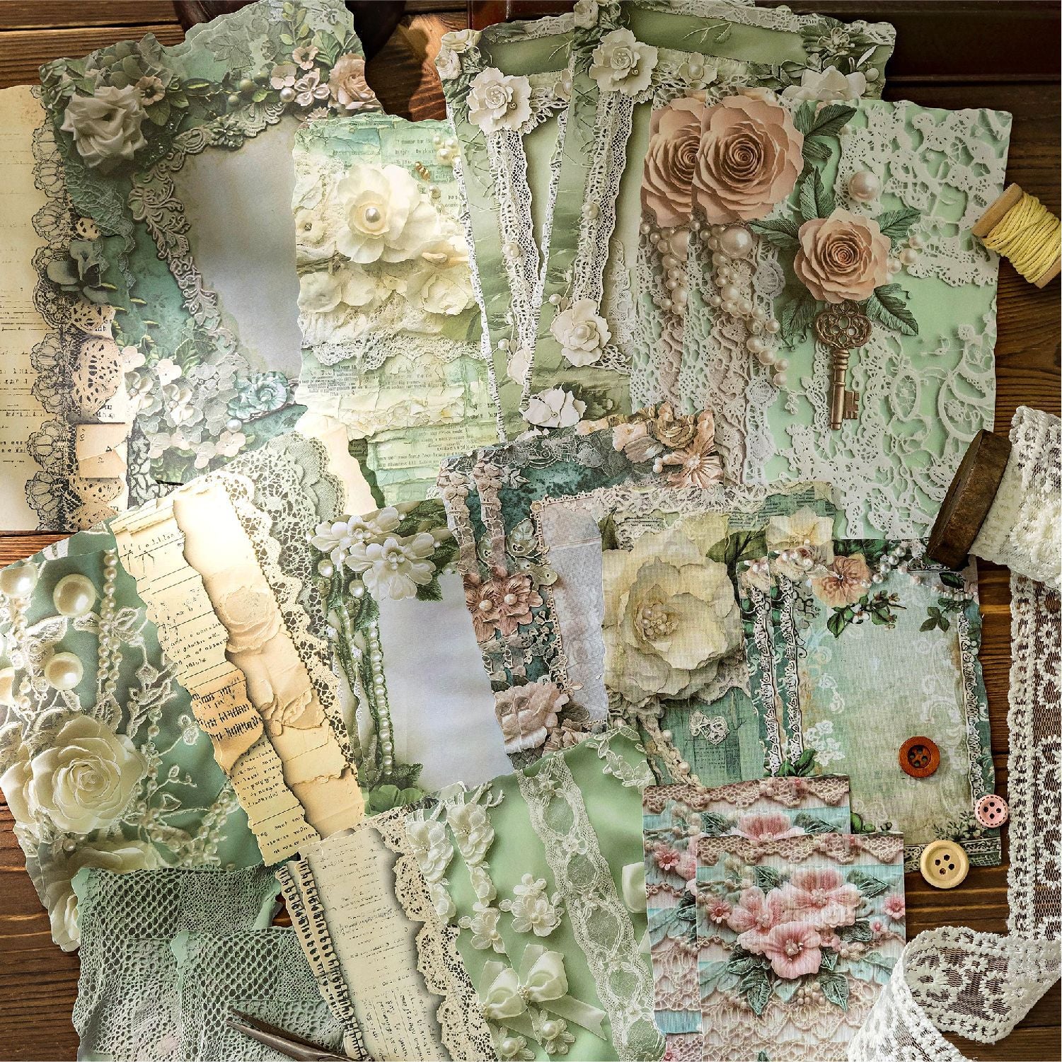 30 Sheets Vintage Junk Journal Paper SGMLDS