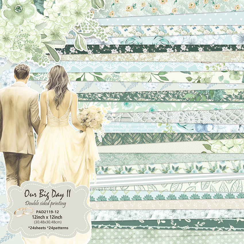12 inch Scrapbook Paper Pad JYY119