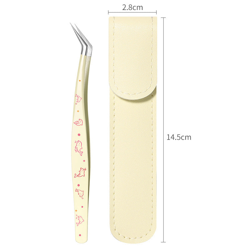 Precision Craft Tweezers with Leather Pouch