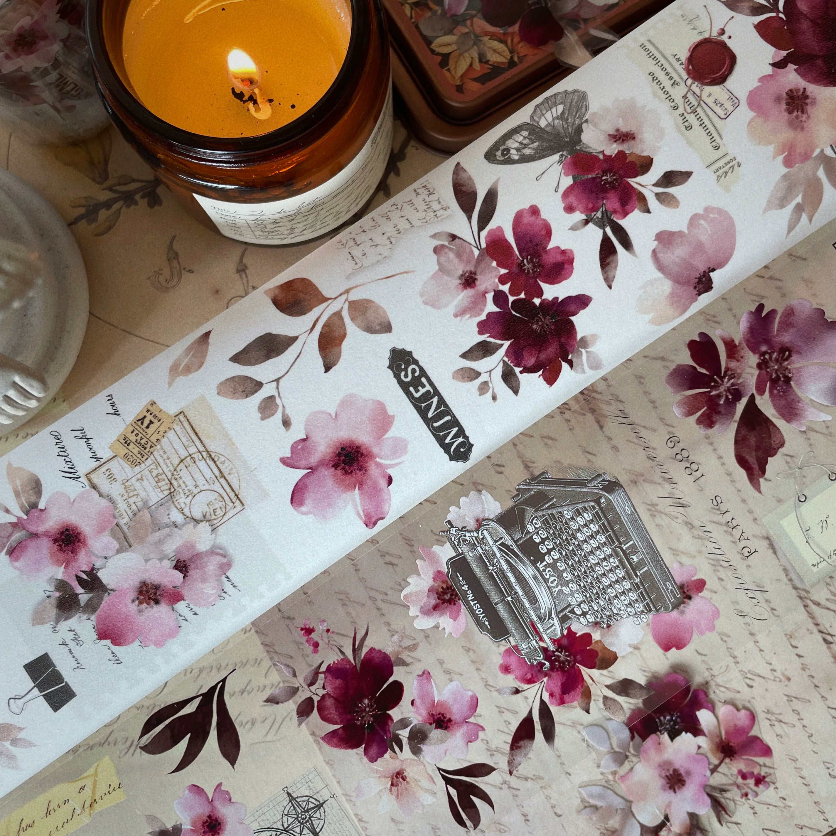 Floral Decorative Tape Rolls- Floral Timelessness