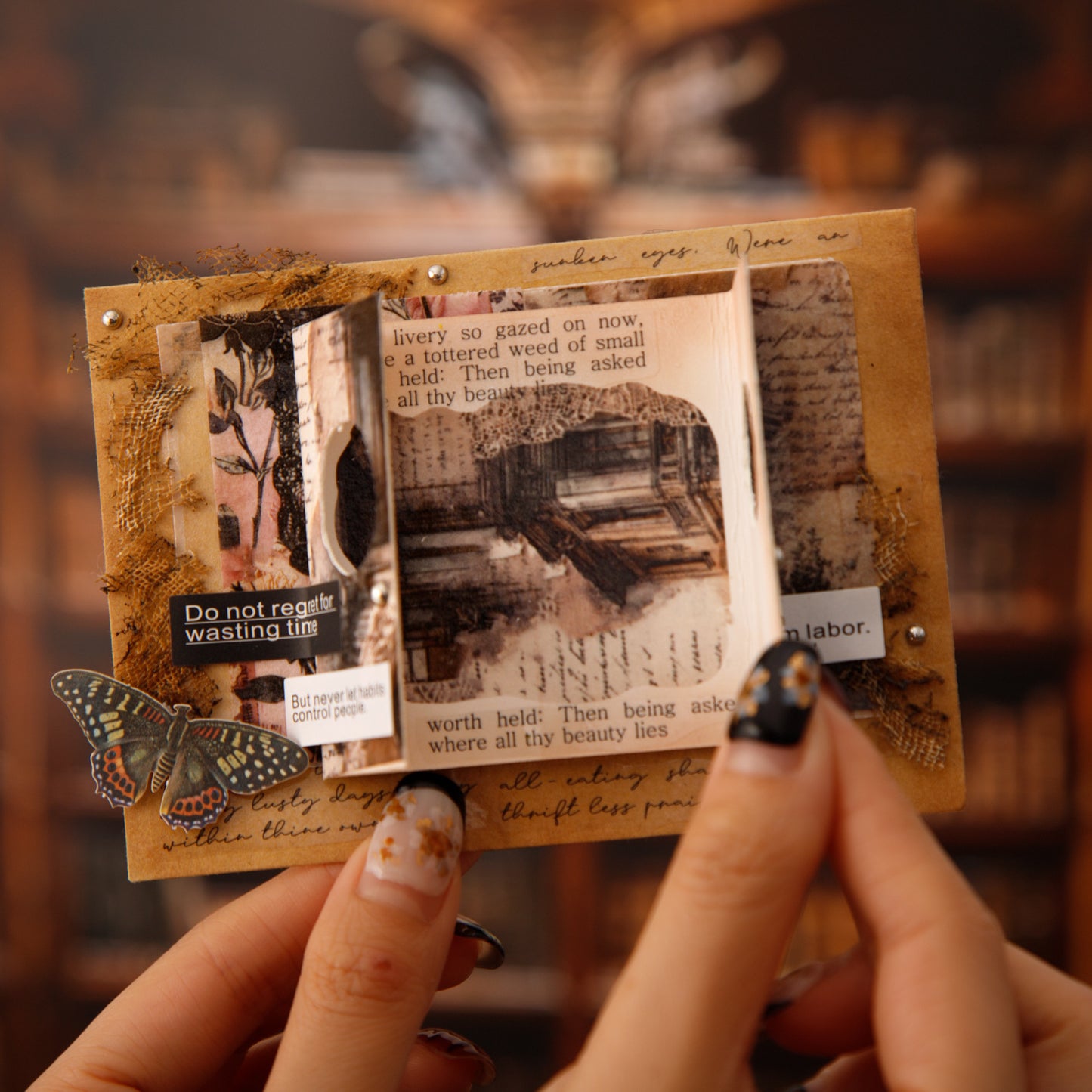 1 Roll Vitnage Junk Journal Washi Tape ZJJY