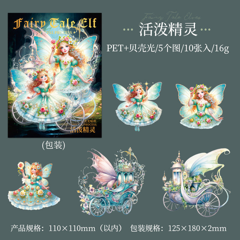 10 Pcs Cute Fairy PET Stickers THXJl