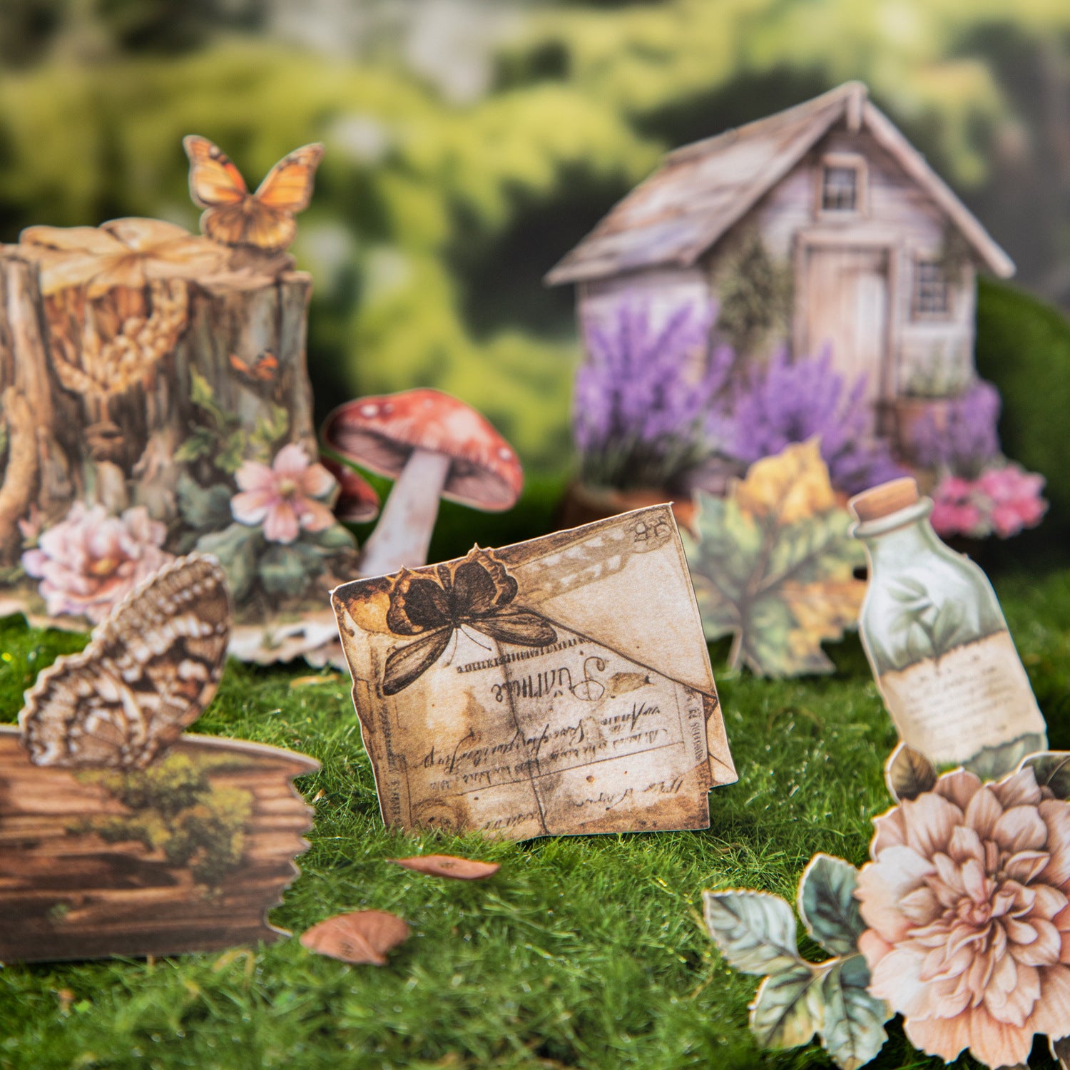 25 Pcs Vintage Garden Forest Stickers SLYJ