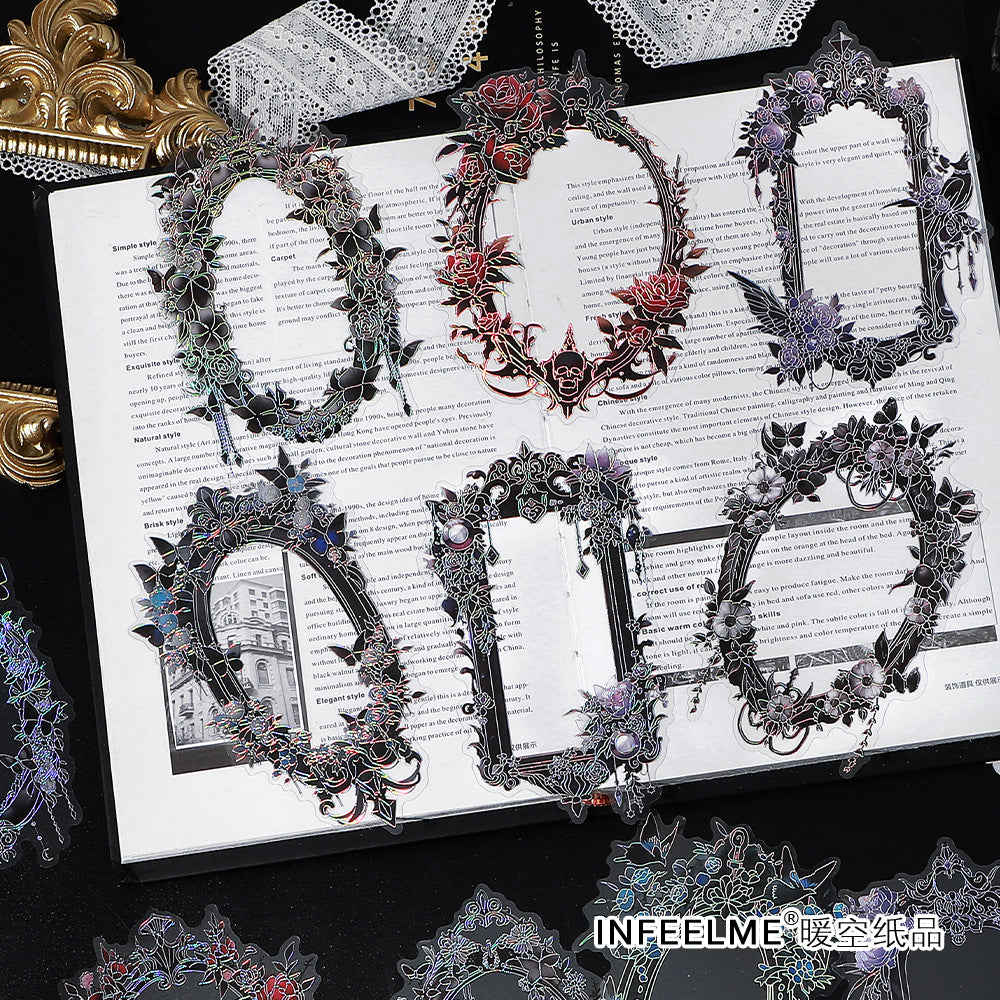 10 Pcs PET Frame Stickers MJMJ