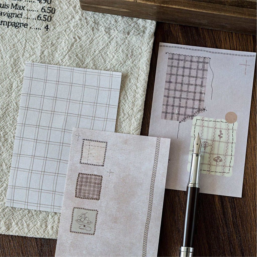 50 Pcs Vintage Notepad Paper FRSJ